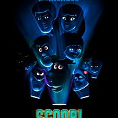 Scoob! Movie poster. Poster Design, Graphic Design, and Traditional illustration project by Ricardo Ferllen - 06.12.2020