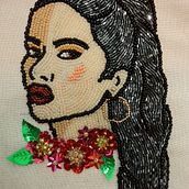  Retratos bordados en pedrería. Projekt z dziedziny  Haft użytkownika montserrat_perez_b - 18.07.2020