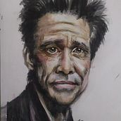 Jim carrey. Watercolor Painting project by Antonio Fdez - 06.15.2020
