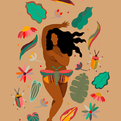Meu projeto do curso: Ilustração flat com Photoshop. Ilustração tradicional e Ilustração digital projeto de Yasmin Mourão - 15.06.2020
