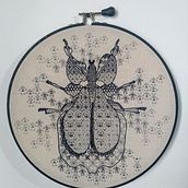 Mi Proyecto del curso: Introducción al bordado en blackwork. Embroider project by Luz Amparo Lema - 06.15.2020