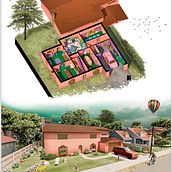 Casa Simpson. Architecture, and Architectural Illustration project by Antonio Osio Delgado - 06.15.2020