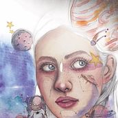 My project in Illustrated Portrait in Watercolor course. Een project van Retoucheren van foto's, Tekening met potlood,  Tekening, Digitale illustratie, Aquarelschilderen y  Portrettekening van laurasmomster - 15.05.2020