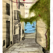 Mi Proyecto del curso: Paisajes urbanos en acuarela. Watercolor Painting project by Alan Romero - 06.16.2020