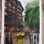 Urban landscapes in watercolour . Projekt z dziedziny  R i sunek architektoniczn użytkownika Claire Thomas - 17.06.2020