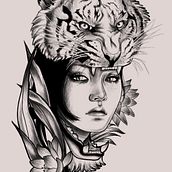 Proyecto del curso: ilustración digital de tatuajes . Un proyecto de Diseño de tatuajes de Valentina Palombella - 16.06.2020