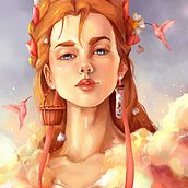 My project in Digital Fantasy Portraits with Photoshop course Ein Projekt aus dem Bereich Traditionelle Illustration von Daniela Ibáñez - 19.06.2020