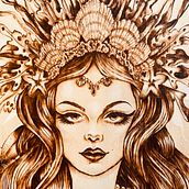 Mermaid queen  . Prelucrarea lemnului de Sonya Sky - 06.17.2020