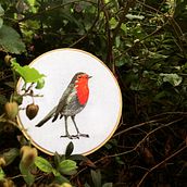 Meu projeto do curso: Pintar com linha: técnicas de ilustração têxtil. Un progetto di Ricamo di Renata Rosado - 17.06.2020