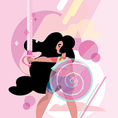 Steven Universe T-shirts . Design de personagens, Design de produtos, Ilustração digital, Ilustração infantil e Ilustração vetorial projeto de Patricio Oliver - 18.06.2020