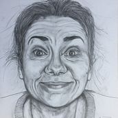 My project in Realistic Portrait with Graphite Pencil course. Artistic Drawing project by Nathalie Titterton - 06.18.2020