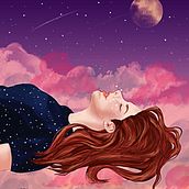 Head in the Clouds. Digital Illustration project by Kasey - 06.08.2020
