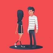 "Él&Ella" fanzine. Editorial Design, Traditional illustration, and Digital Illustration project by Beatriz Gascón - 08.01.2015