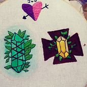 Meu projeto do curso: Desenho de personagens com linha e agulha. Arts, Crafts, and Embroider project by Julia Fernandes - 06.23.2020