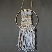 Meu projeto do curso: Introdução ao tramado têxtil. Macramé project by Renata Lima - 06.19.2020