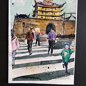 Drum Tower (Ningbo, China) . % Zé Ortega tarafından hazırlanan Güzel sanatlar projesi - 06.19.2020