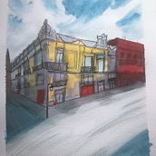 Proyecto final_js. Traditional illustration, Architectural Illustration, and Watercolor Painting project by Jorge Salas - 06.15.2020