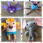 Mi Proyecto del curso: Textile Toys: diseño y creación de personajes en tela. Un proyecto de Artesanía y Costura de Elisabeth Reyes - 20.06.2020