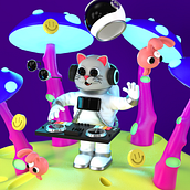 My project in 3D Illustration with 4D Cinema course. Un projet de 3D, Animation 3D, Conception de personnages 3D, Modélisation 3D , et Conception 3D de Kristel Rabbat - 20.06.2020