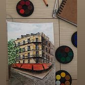Meu projeto do curso: Desenho arquitetônico com aquarela e tinta. Architecture project by Fernanda Farche - 06.21.2020