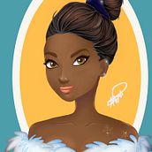 My project in Female Character Portraits in Procreate course. Portrait Drawing project by Nathina - 06.21.2020