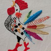 Mi Proyecto del curso: Técnicas de bordado: ilustrando con hilo y aguja. Embroider project by Martha Cecilia Gonzalez Giraldo - 06.21.2020