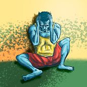 SUPER VILLANO EN CUARENTENA. Figure Drawing, Artistic Drawing, Digital Drawing, and Digital Illustration project by Ian Flores - 06.21.2020