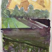 My project in Architectural Sketching with Watercolor and Ink course. Architectural Illustration project by Petra Boshart - 07.05.2020
