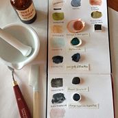 Crystal Pigments in Elaboration of Artisanal Watercolours course. Un proyecto de Pintura a la acuarela de Tammy Sue Steffens - 21.06.2020