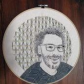 My project in Creation of Embroidered Portraits course. Embroider project by sophie - 07.03.2020