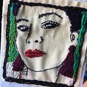 My 1st Embroidered Portrait. Embroider project by Amy Lindahl - 06.22.2020