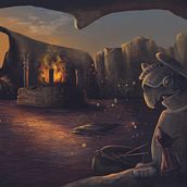 My project (Sunset of Gulf). Concept Art project by Hadis Khoshbin - 06.22.2020