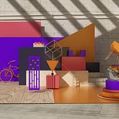 Meu projeto do curso: Composições abstratas com Cinema 4D. Un proyecto de 3D de Ítalo Silva - 23.06.2020