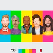 The Fab Five, from Netflix's Queer Eye Ein Projekt aus dem Bereich Digitale Illustration von JV Fiori - 21.06.2020