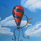 Balloning over Paris (Mixed media). Un proyecto de Bellas Artes de Maria Del Sol Bareiro - 23.06.2020