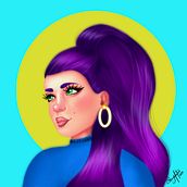 Mi Proyecto del curso: Retrato de personajes femeninos con Procreate. Un progetto di Illustrazione digitale di Ery Montero - 23.06.2020