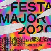 FESTA MAJOR SABADELL 2020. Design, Poster Design, Digital Design, Graphic Design, T, pograph, Design, Traditional illustration, and Digital Illustration project by Joan Romero Tarriño - 06.23.2020