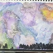 Mi Proyecto del curso: Técnicas modernas de acuarela. Un proyecto de Pintura a la acuarela de Paola Clark - 23.06.2020