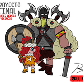 Mi Proyecto del curso: Dos Super Heroes Vikingos. Character Design project by Raul Moreno Ramirez - 06.24.2020