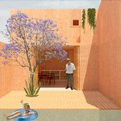 Mi Proyecto del curso: Representación gráfica de proyectos arquitectónicos. Un projet de Architecture, Architecture numérique et Illustration architecturale de Jesús Santillán Hernández - 24.06.2020