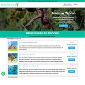 Nichupté Tours . % YuumGo Marketing tarafından hazırlanan Web Tasarımı projesi - 06.23.2020
