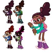 Character Design with Caio Martins - Chloe Design. Een project van 2D-animatie, Ontwerp van personages,  Concept art, Digitale illustratie, Traditionele illustratie y Tekening met potlood van kevin.draws - 24.06.2020