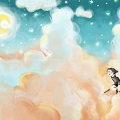 My project in Digital Illustration for Children’s Stories course. My story is about a  little witch, i did the principal illustration that i used for cover book as well. Hope you like it.. Un proyecto de Ilustración infantil e Ilustración digital de stella_biagini - 24.06.2020