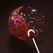 lollipop. 3D, and 3D Character Design project by malinkina82 - 06.24.2020