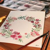 Mi Proyecto del curso: Técnicas modernas de acuarela - Mi Galaxia. Fine Arts, Calligraph, Creativit, Education, and Watercolor Painting project by Fer Bigotti Procaccianti - 06.24.2020