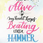 Mi Proyecto del curso: Help I'm Alive Ein Projekt aus dem Bereich H, Lettering und Aquarellmalerei von Pavs Snow - 24.06.2020