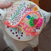 Mi Proyecto del curso: Bordado y personalización de accesorios . Embroider project by M Euge Rodper - 06.25.2020