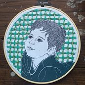 Mi Proyecto del curso: Creación de retratos bordados. Embroider project by Luz Amparo Lema - 06.25.2020