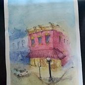 My project in Architectural Sketching with Watercolor and Ink course. Pintura em aquarela projeto de juc_tav - 26.06.2020