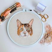 Mi Proyecto del curso: Needle painting para principiantes. Embroider project by Maria Paula Sanabria - 06.26.2020